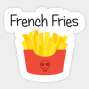 Golden French Fries Sticker